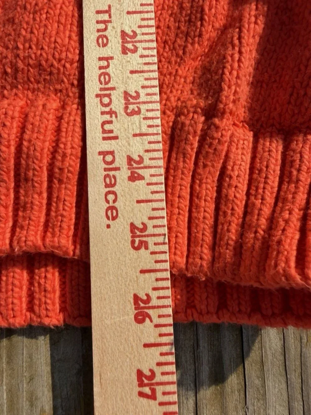 Vintage 80s Hunt Club orange oversized fisherman sweater Japan L preppy neon